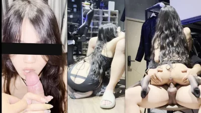 （原创）极品黑丝女大 对着镜子拍太有感觉 各种视角